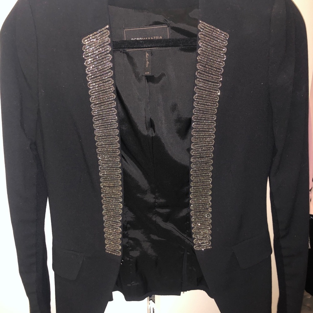 BCBG MAXAZRIA jeweled blazer